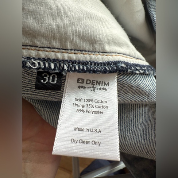 NWT EB Denim Madison Baggy Wide Leg 100% Cotton Made in USA Jeans in Luca - Picture 12 of 14